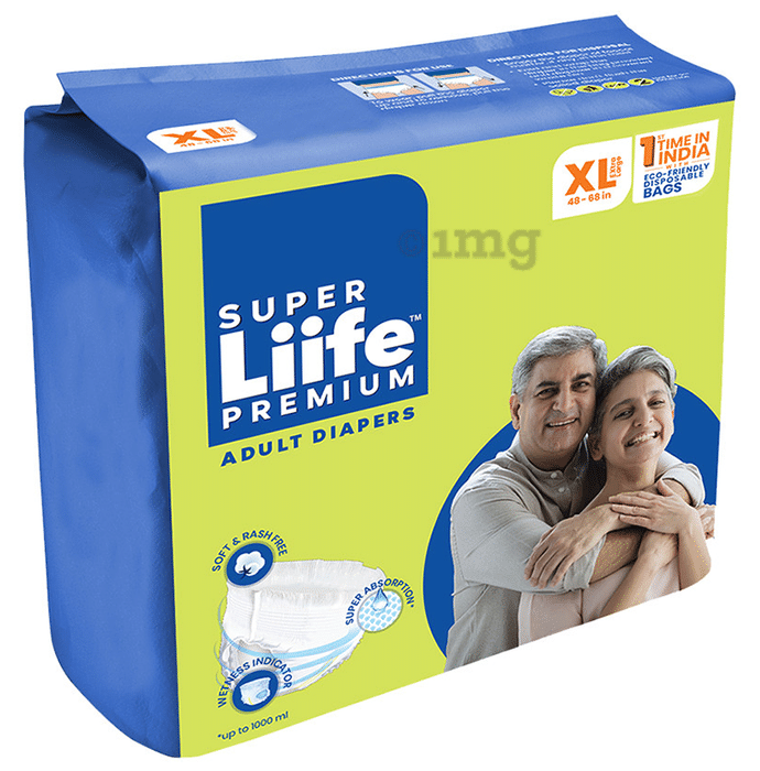 Super Liife Premium Adult Diaper (10 Each) XL