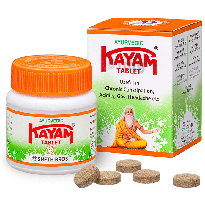 Kayam Tablet | Eases  Constipation, Acidity, Gas & Headaches