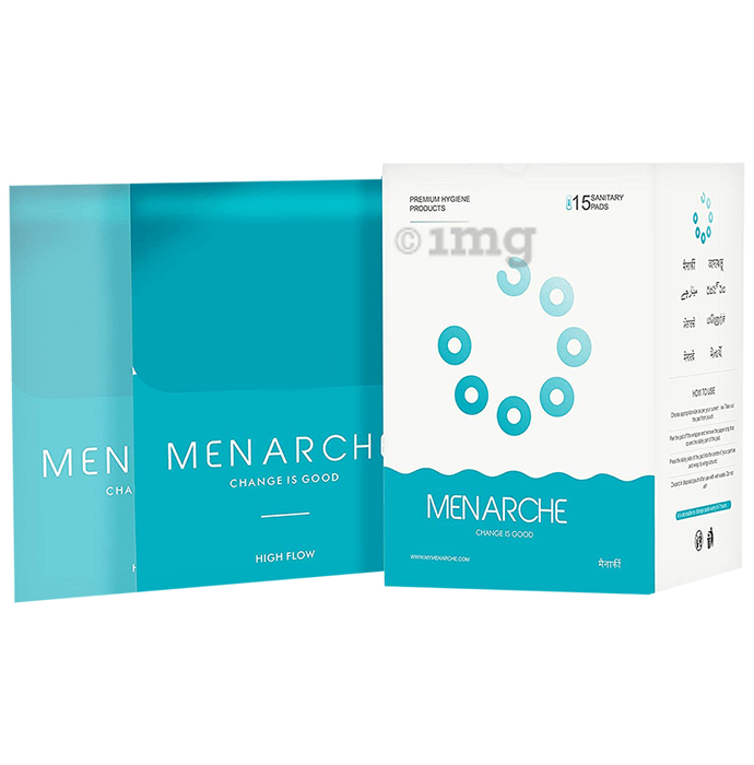 Menarche Sanitary Pads (10XL + 5M) with Disposable Bags