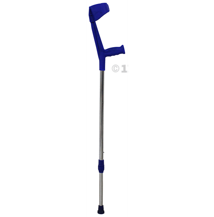 Fidelis Healthcare Adjustable Mild Steel Elbow Crutch Blue