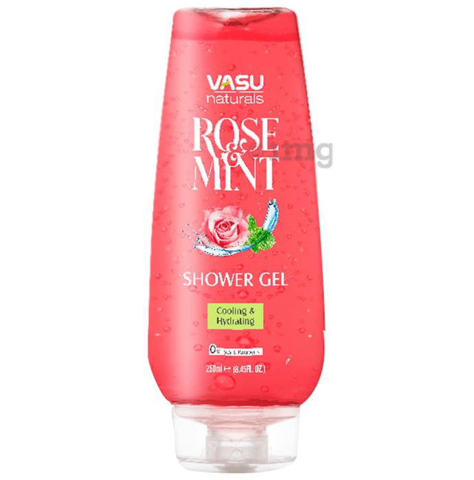 Vasu Natural Rose Mint Shower Gel (250ml Each)