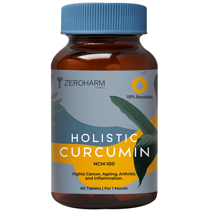 Zeroharm Sciences Holistic Curcumin Tablet for Skin, Joint Support and Anxiety