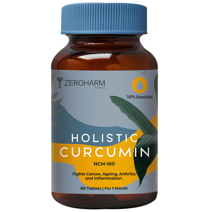 Zeroharm Sciences Holistic Curcumin Tablet for Skin, Joint Support and Anxiety