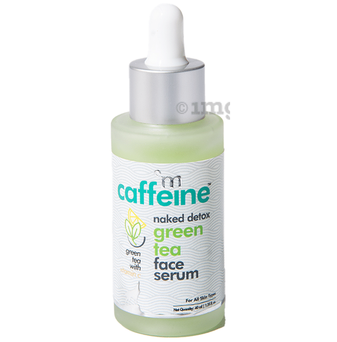 mCaffeine Naked Detox Green Tea Face Serum | For All Skin Types