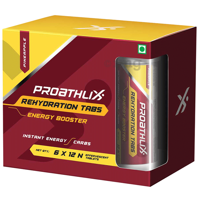 Proathlix Combo Pack of Rehydration Effervescent Tablet (12 Each) Pineapple