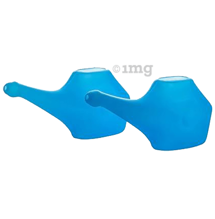 Global Trade Links Durable Plastic Unbreakable Jal Neti Pot Blue