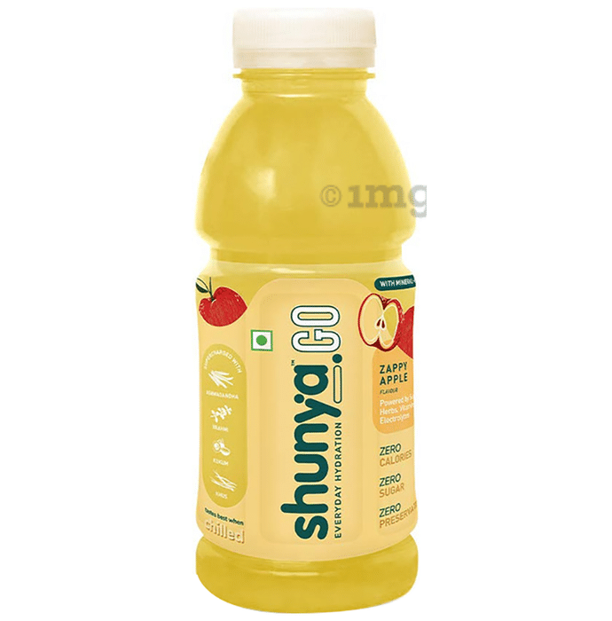 Shunya Go Everyday Hydration Drink (300ml Each) Zappy Apple