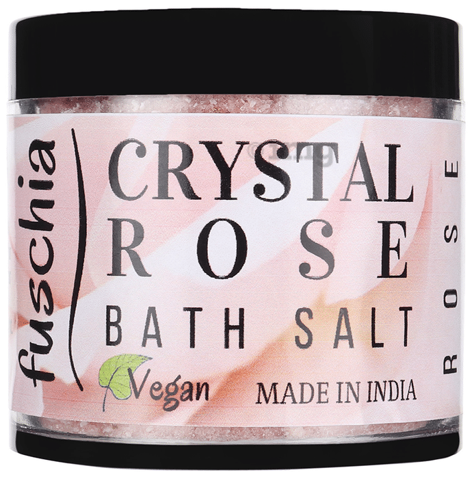 Fuschia Bath Salt Crystal Rose