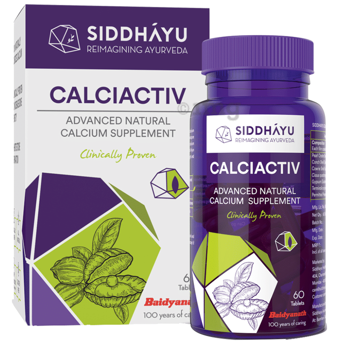 Siddhayu Calciactiv Advanced Natural Calcium Supplement Tablet