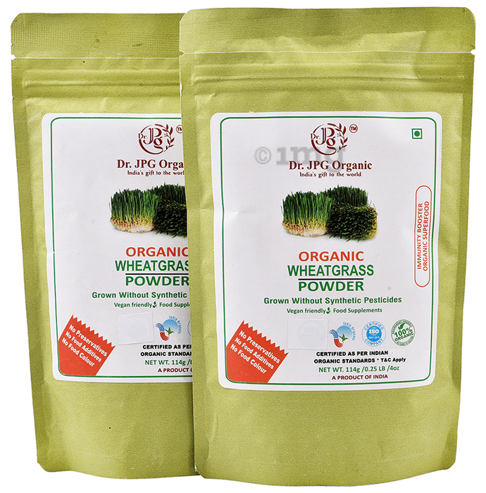 Dr. JPG Organic Wheat Grass Powder (114gm Each)