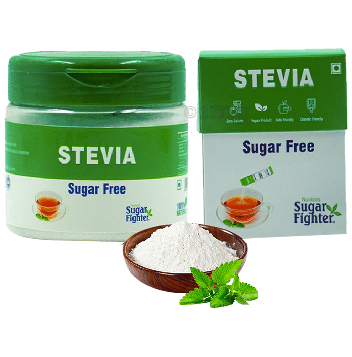 Sugar Fighter Combo Pack of Stevia Sugar Free 25 Sachet and Stevia Sugar Free Powder 100gm