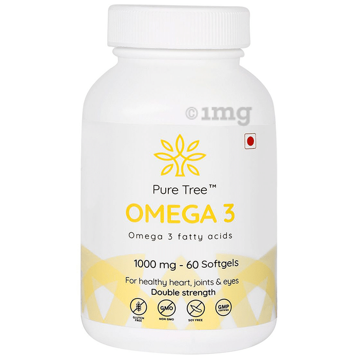 Pure Tree Omega 3 1000mg Softgels