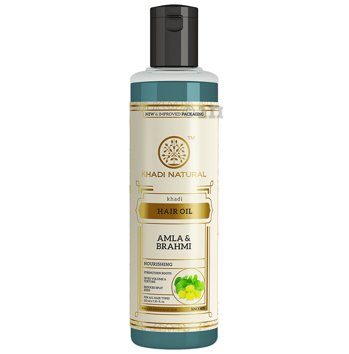 Khadi Naturals Ayurvedic Amla & Brahmi Hair Oil