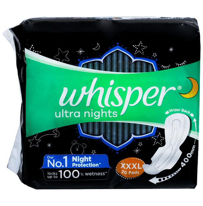 Whisper Ultra Nights Wings Sanitary Pads XXXL