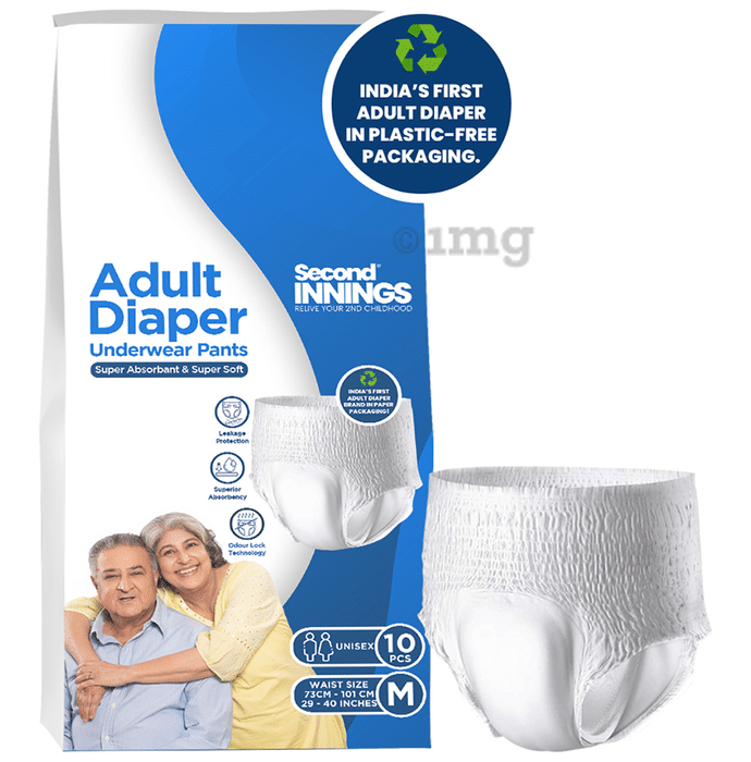 Second Innings Adult Diaper Underwear Pants Medium