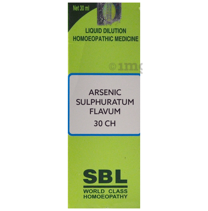 SBL Arsenic Sulphuratum Flavum Dilution 30 CH