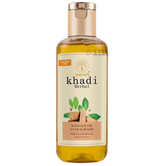 Vagad's Khadi Sandalwood Herbal Massage Oil