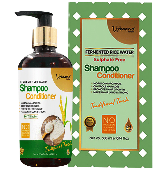 Urbaano Herbal Fermented Rice Water Shampoo Conditioner