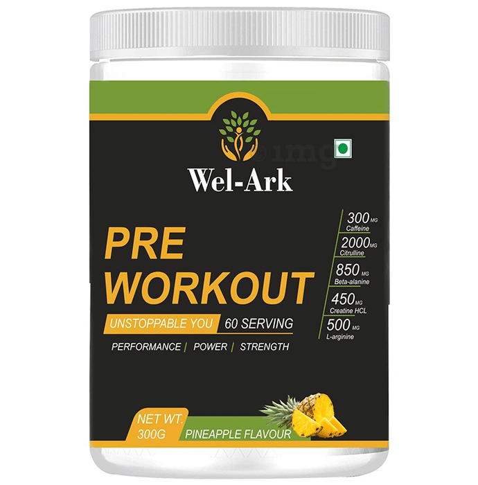 Wel-Ark Pre Workout Powder Pineapple