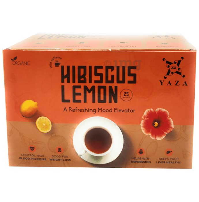 Yaza Hibiscus Lemon Organic Tea Sachet (2gm Each)