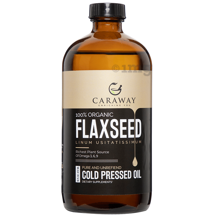 Caraway 100% Organic Flax Seed Cold Pressed Oil