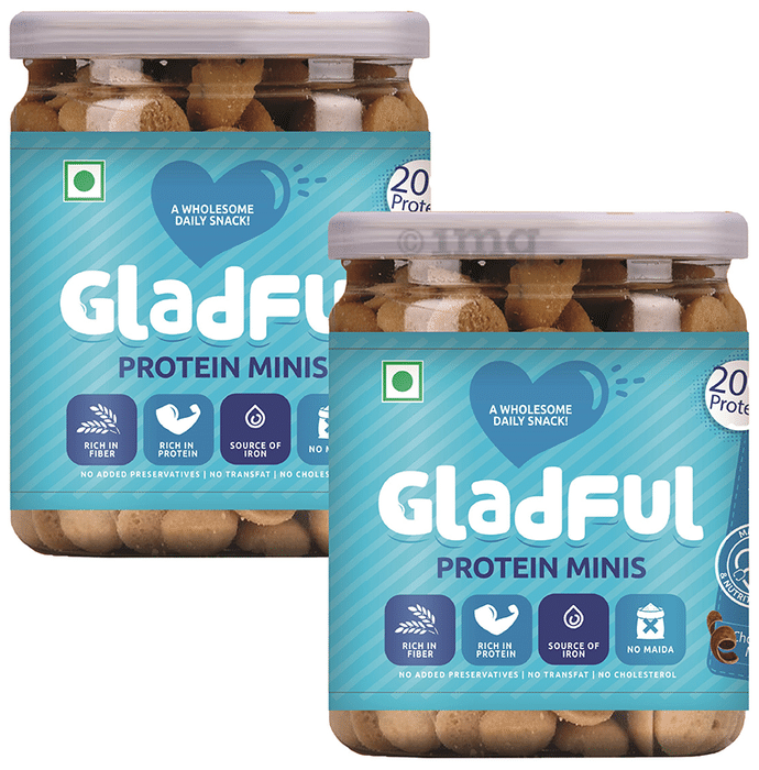 Gladful Protein Minis Cookie (150gm Each) Chocolate