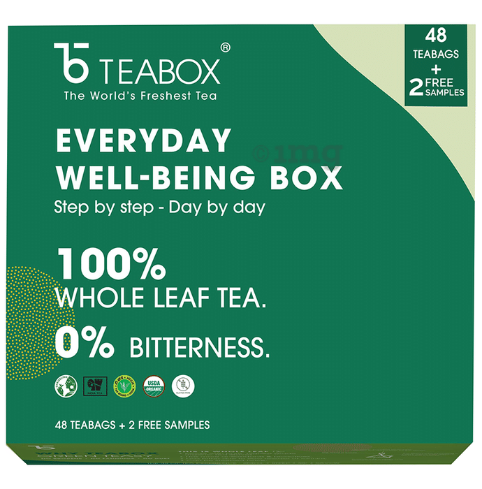 Teabox Everyday Well-Being Box 100% Whole Leaf Tea (2gm Each)