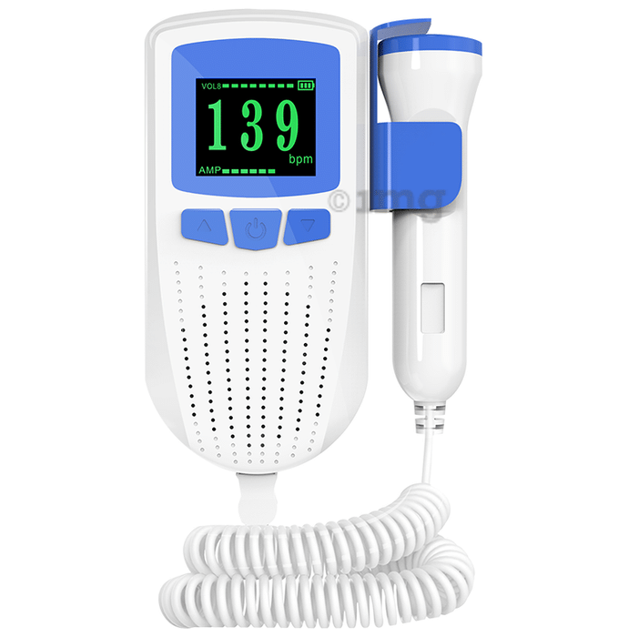 K-Life FD 101 Heartbeat Rate Detection Monitor with In-Built Speaker Fetal Doppler White
