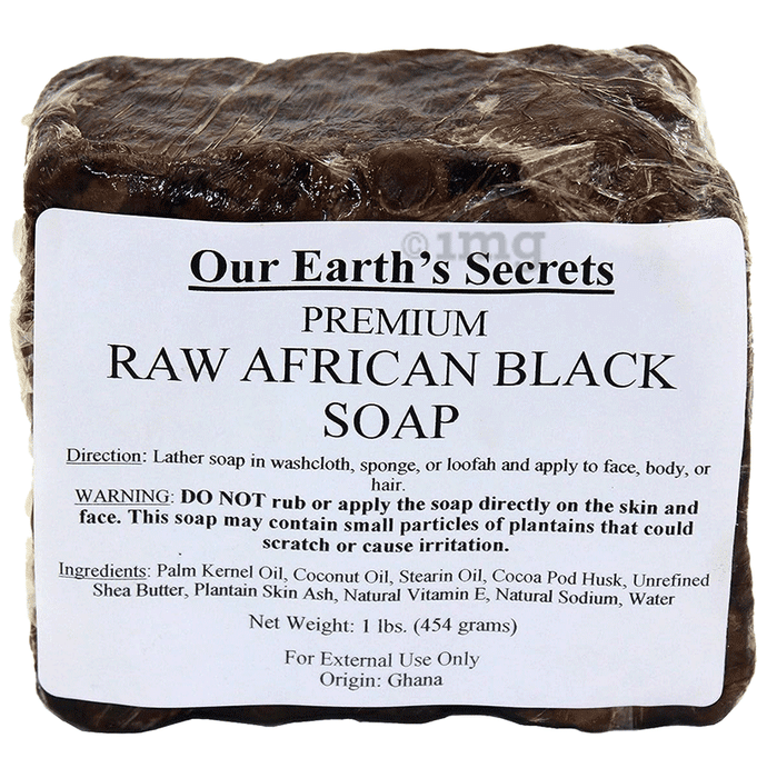Our Earth's Secrets Premium Raw African Black Soap