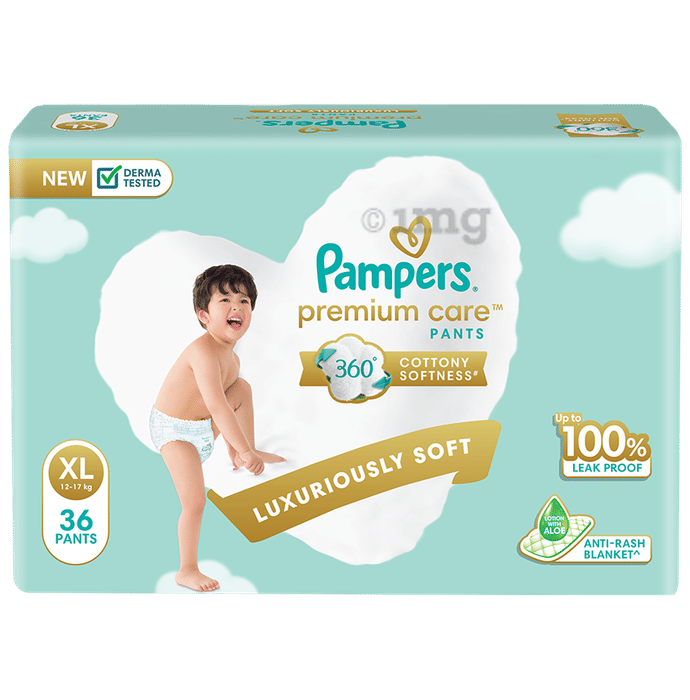 Pampers Premium Care Pants with Aloe Vera Cotton-Like Softness