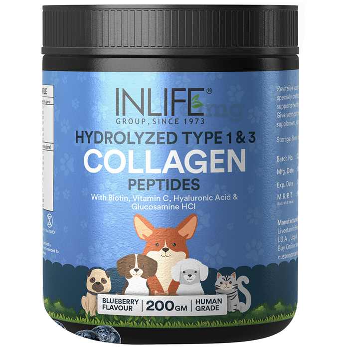 Inlife Collagen for Pet Supplement Blueberry