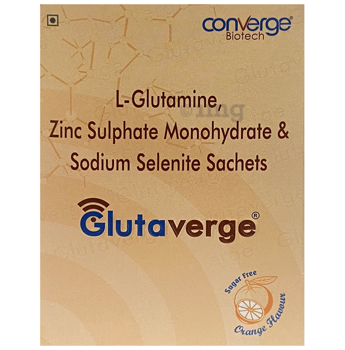 Glutaverge Sachet (12gm Each) Orange Flavour Sugar Free