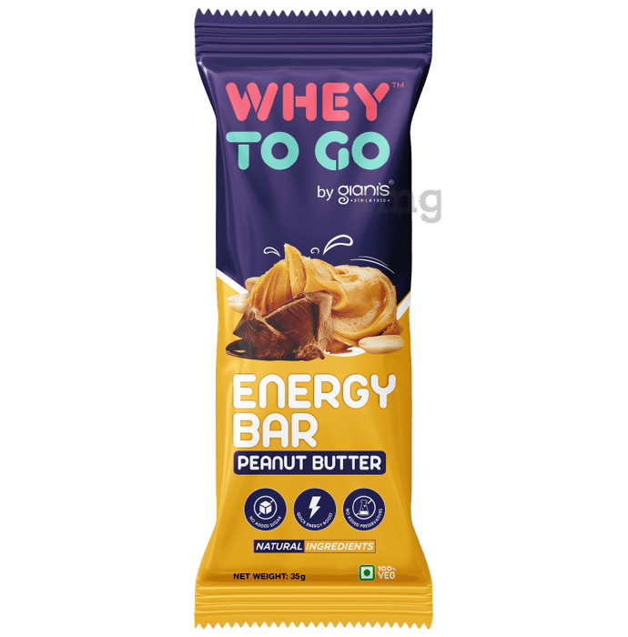 Whey To Go Energy Bar (35gm Each) Peanut Butter