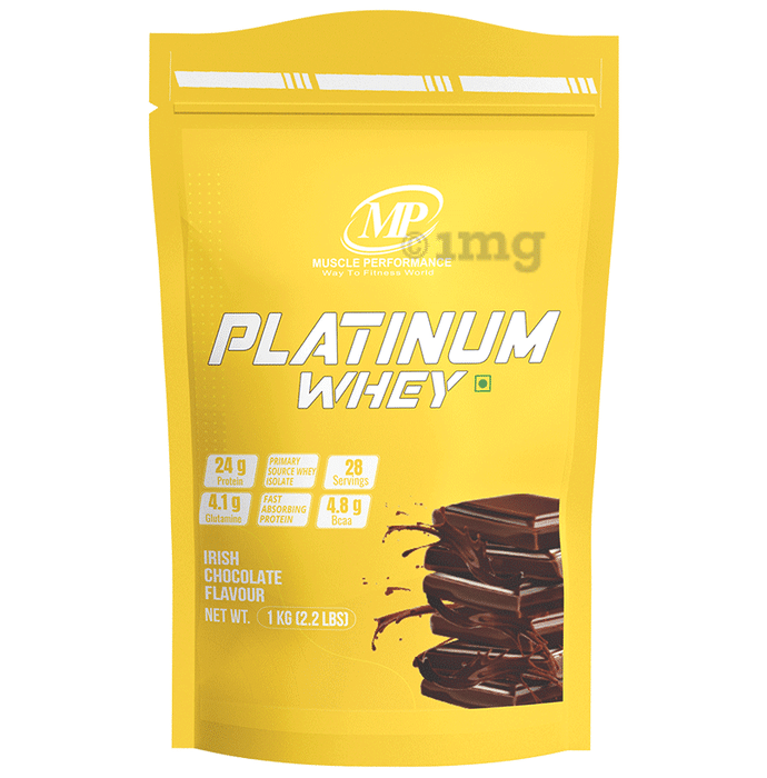 Muscle Performance Platinum Whey 28 Servings Primary Source Whey Isolate (1kg Each) Irish Chocolate