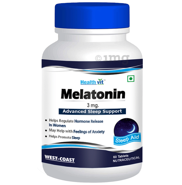 HealthVit Melatonin for Advanced Sleep  Support | 3mg Tablet