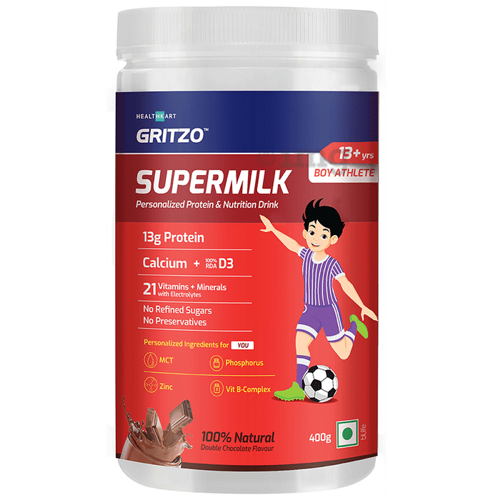 Gritzo SuperMilk Daily Nutrition (13+y Girls) 13+ Yrs Boy Athlete Double Chocolate