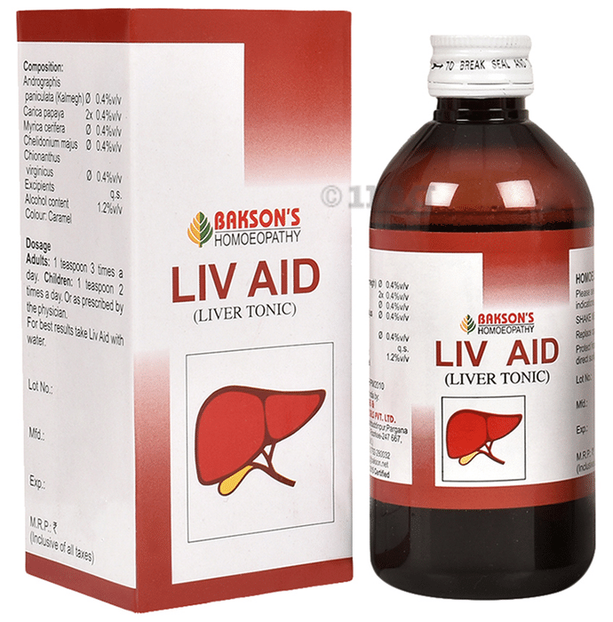 Bakson's Homeopathy Liv Aid Liver Tonic