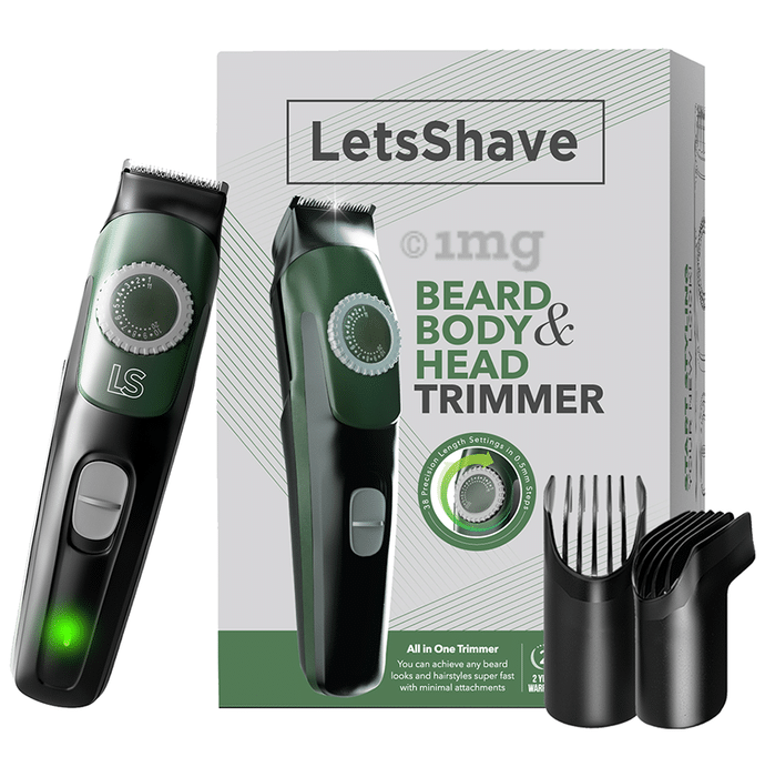 LetsShave Head Body & Beard Trimmer for Men Kit