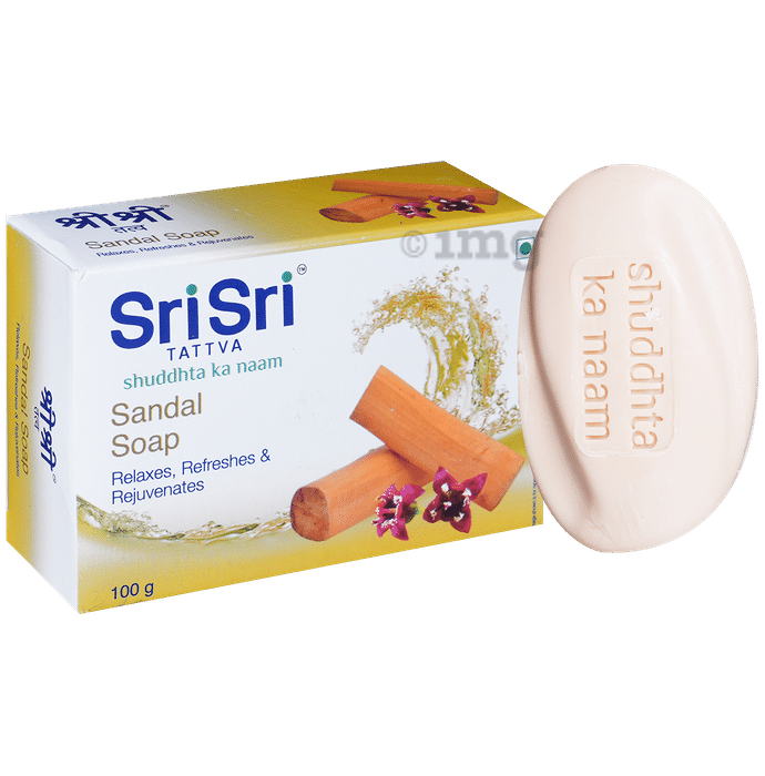 Sri Sri Tattva Sandal Soap | Relaxes, Refreshes & Rejuvenates the Skin