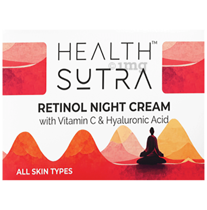 Health Sutra Retinol Night Cream with Vitamin C & Hyaluronic Acid