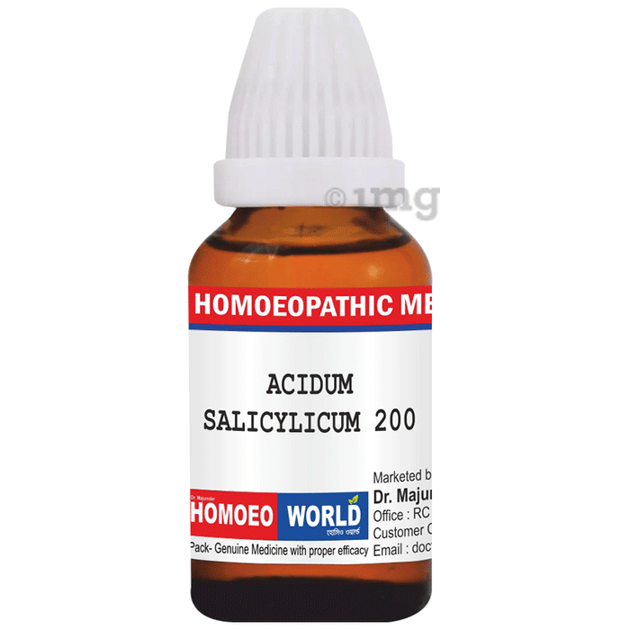 Dr. Majumder Homeo World Acidum Salicylicum Dilution 200
