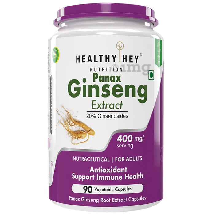 HealthyHey Panax Ginseng Extract Vegetable Capsule