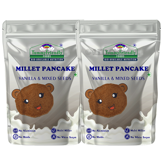 TummyFriendly Foods Millet Pancake (150gm Each) Vanilla & Mixed Seeds