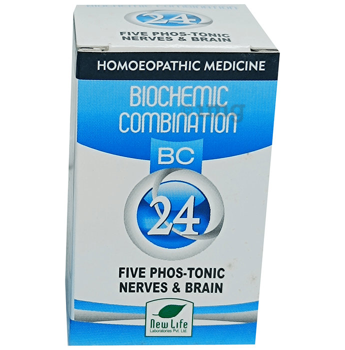 New Life Bio Combination No. 24 Fivephos Tonic, Nerves And Brain