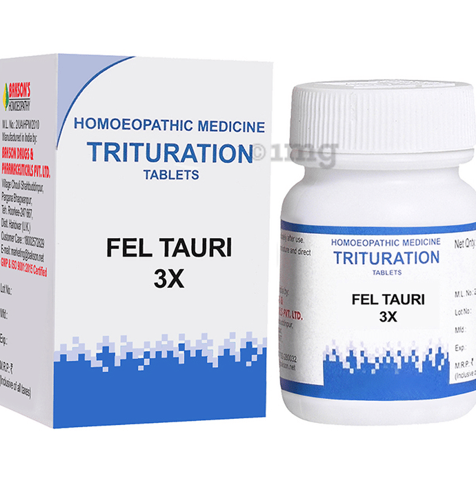Bakson's Homeopathy Fel Tauri Trituration Tablet 3X