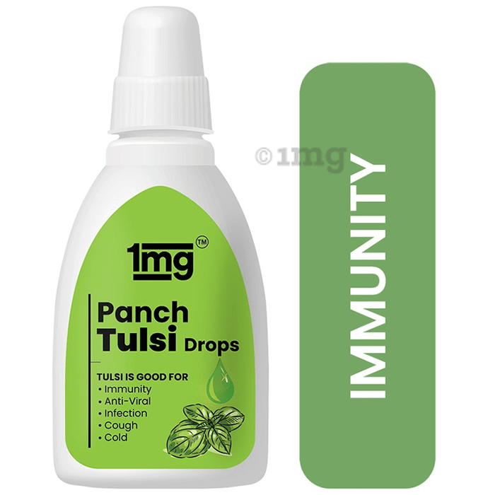 Tata 1mg Panch Tulsi Drops for Respiratory Relief and Healthy Immunity