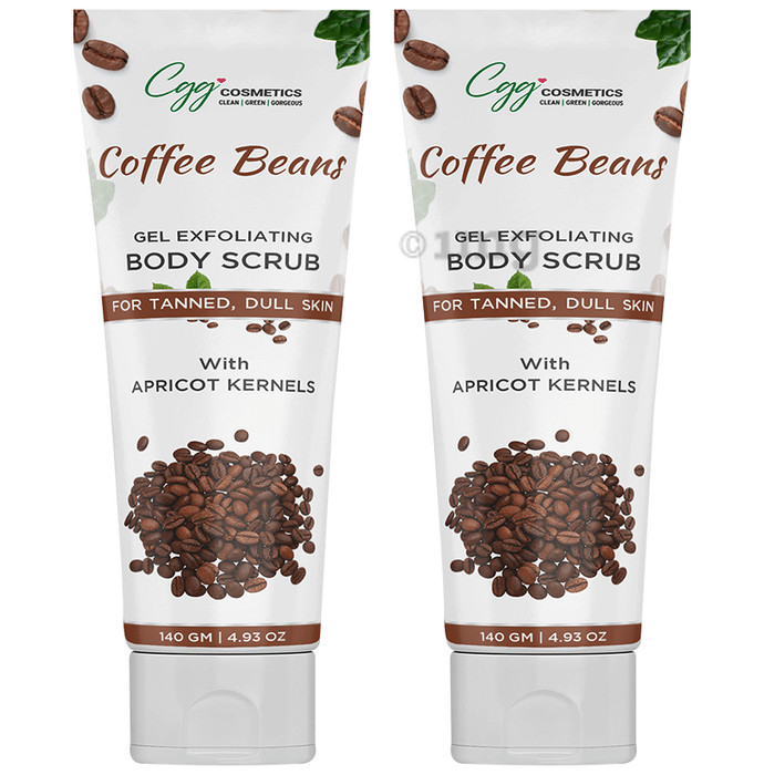 CGG Cosmetics Coffee Beans Gel Exfoliating Body Scrub(140gm Each)