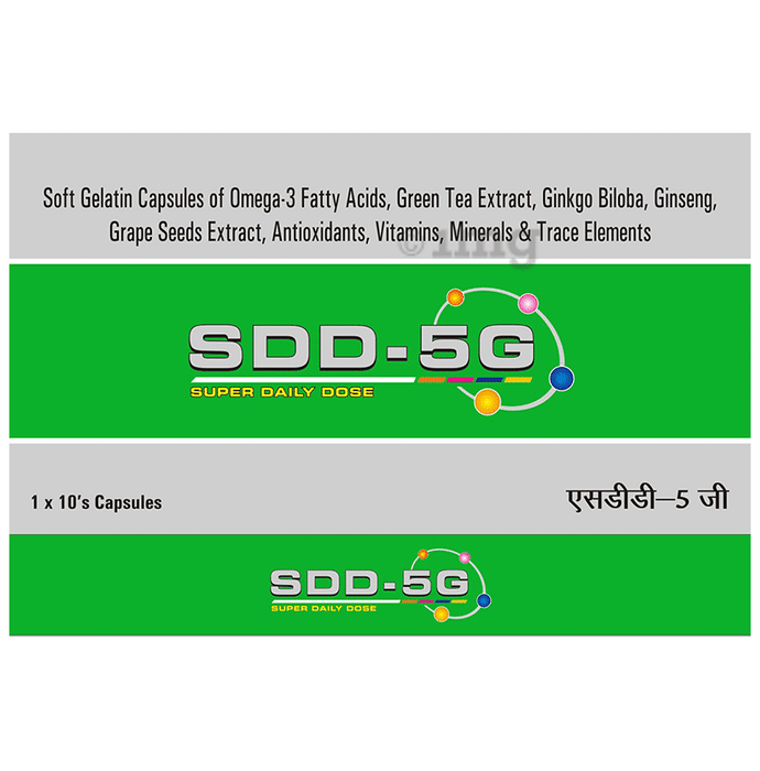 SDD 5G Omega 3 Fish Oil Softgel Capsule
