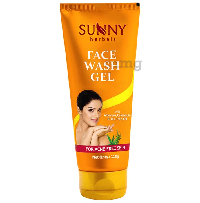 Sunny Herbals Face Wash Gel for Acne Free Skin Buy tube of 110.0 gm
