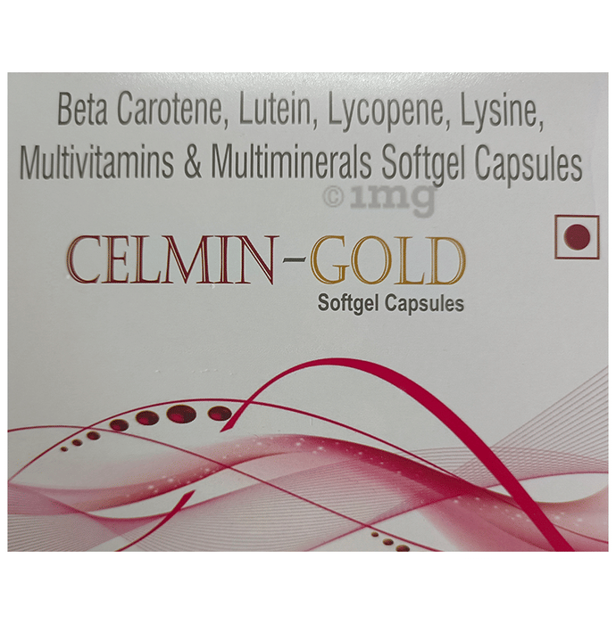 Celmin Gold Soft Gelatin Capsule Buy strip of 10.0 soft gelatin